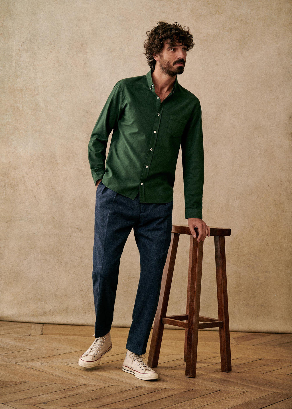 Chemise Charlie Oxford - Vert