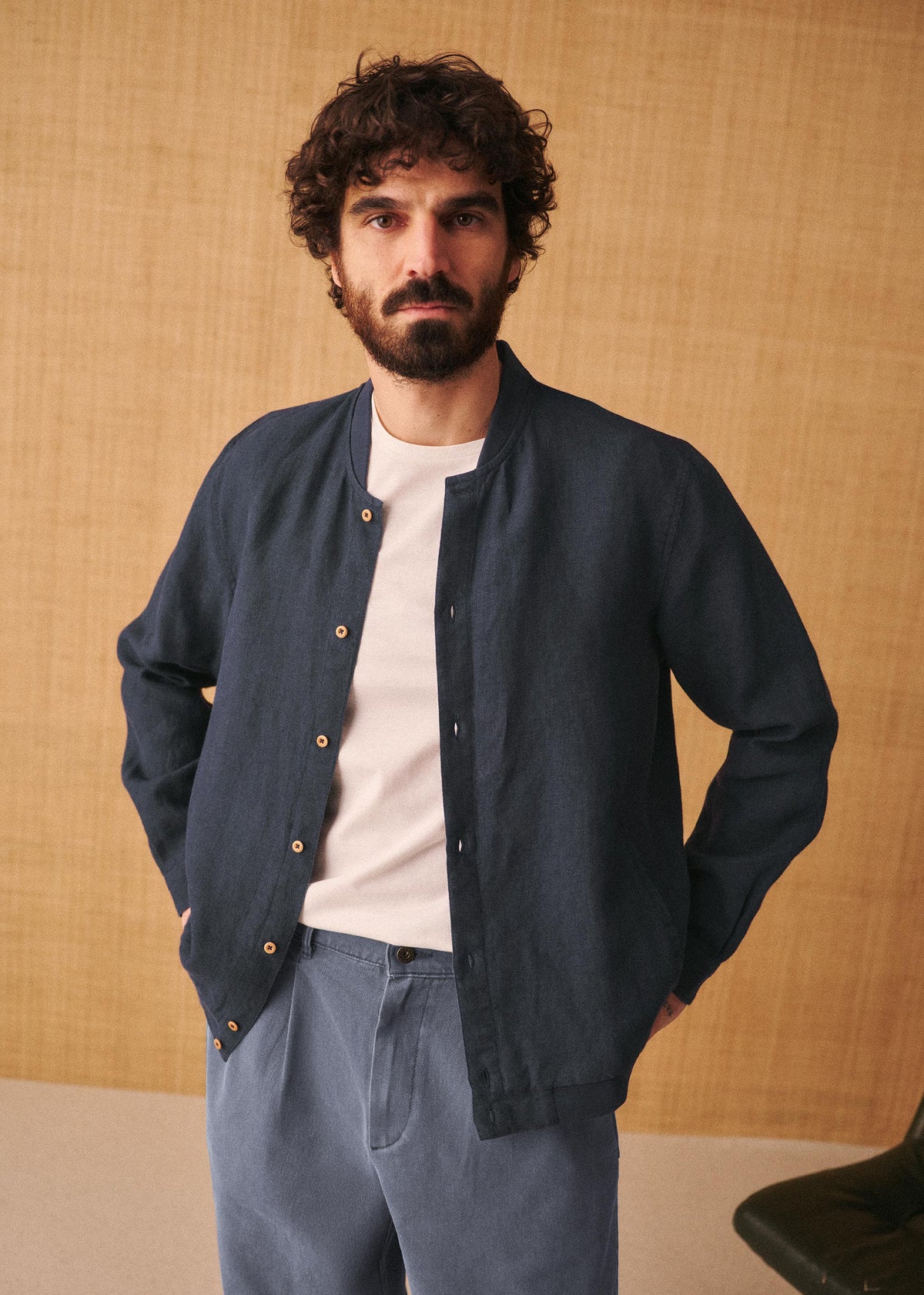 Surchemise Ellis Lin - Bleu Foncé