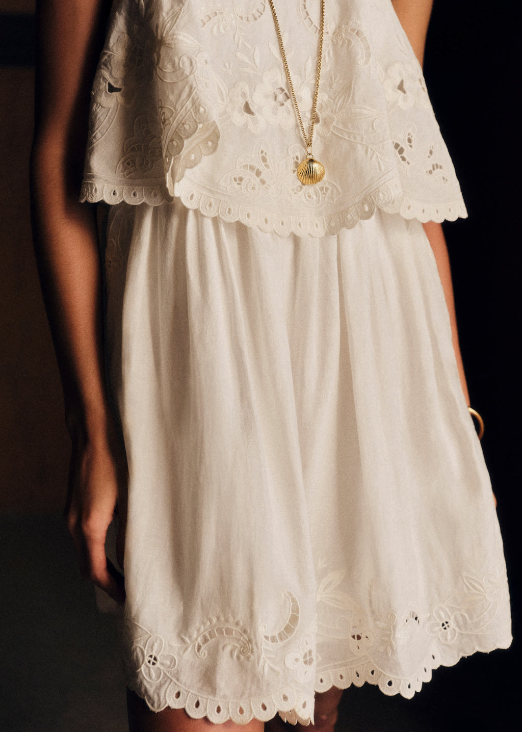 Robe Vytta - Broderie Unie Ecru