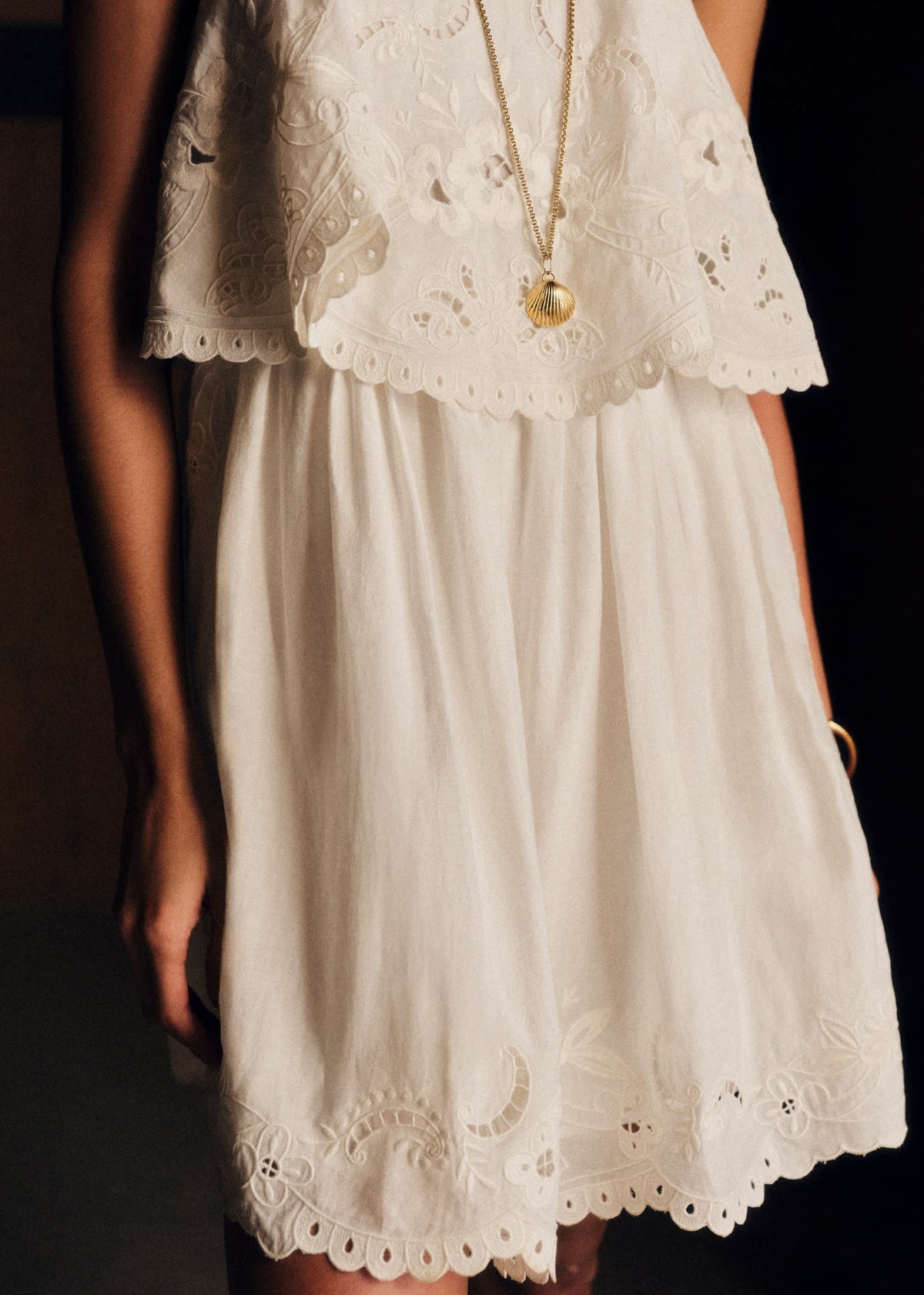 Robe Vytta - Broderie Unie Ecru