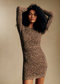 Robe Hildy - Imprimé Winter Leopard Brown