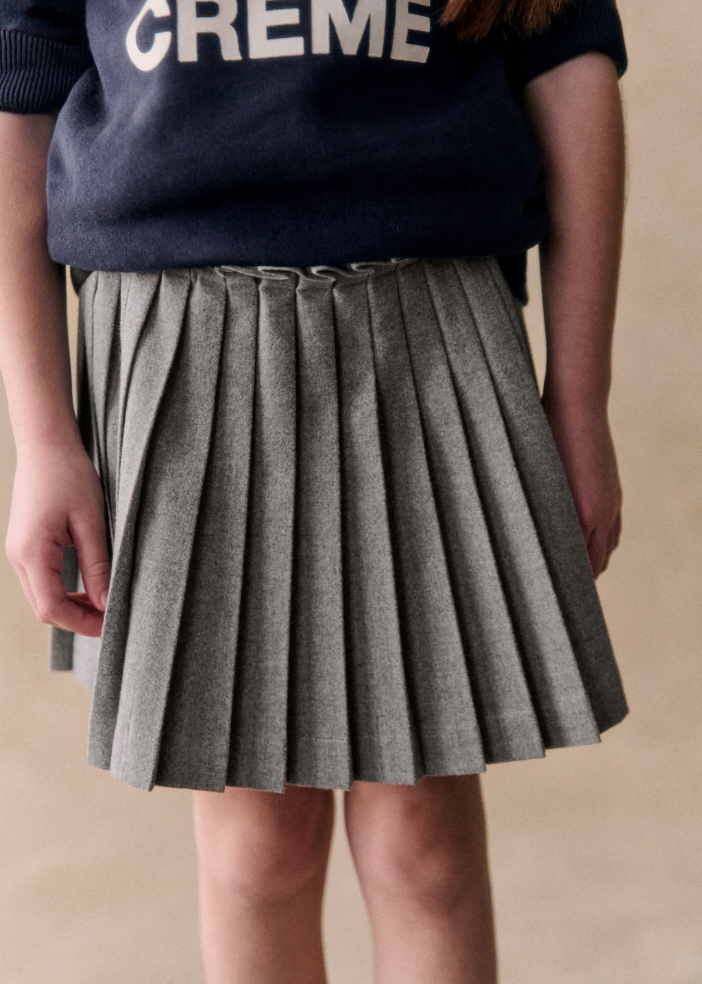 Jupe Charlotte - Flanelle Gris Chiné