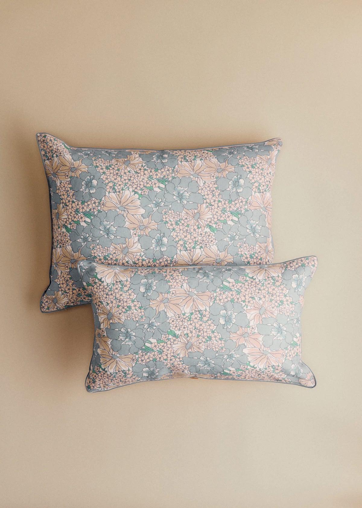 Coussin Imprimé - Grand modèle - Imprimé Bleu des Prés