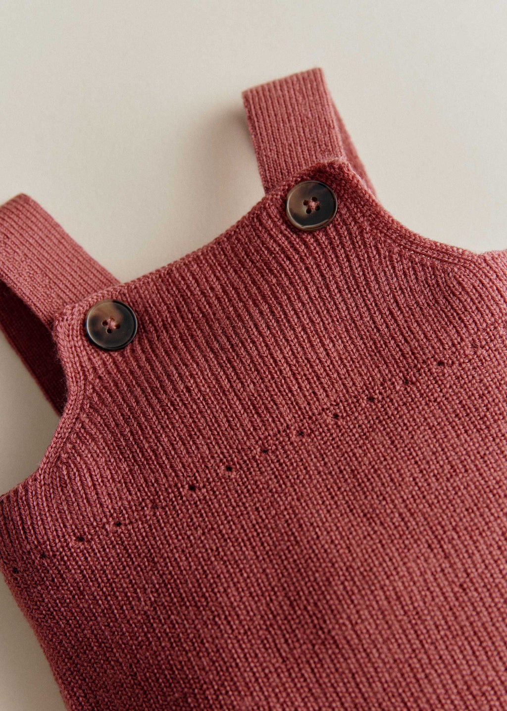 Combinaison Maille Poussin - Bois De Rose