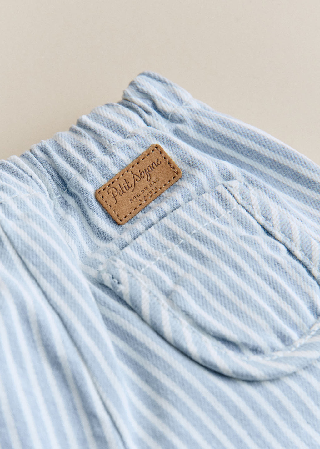 Pantalon Edgar - Denim Rayé Bleu