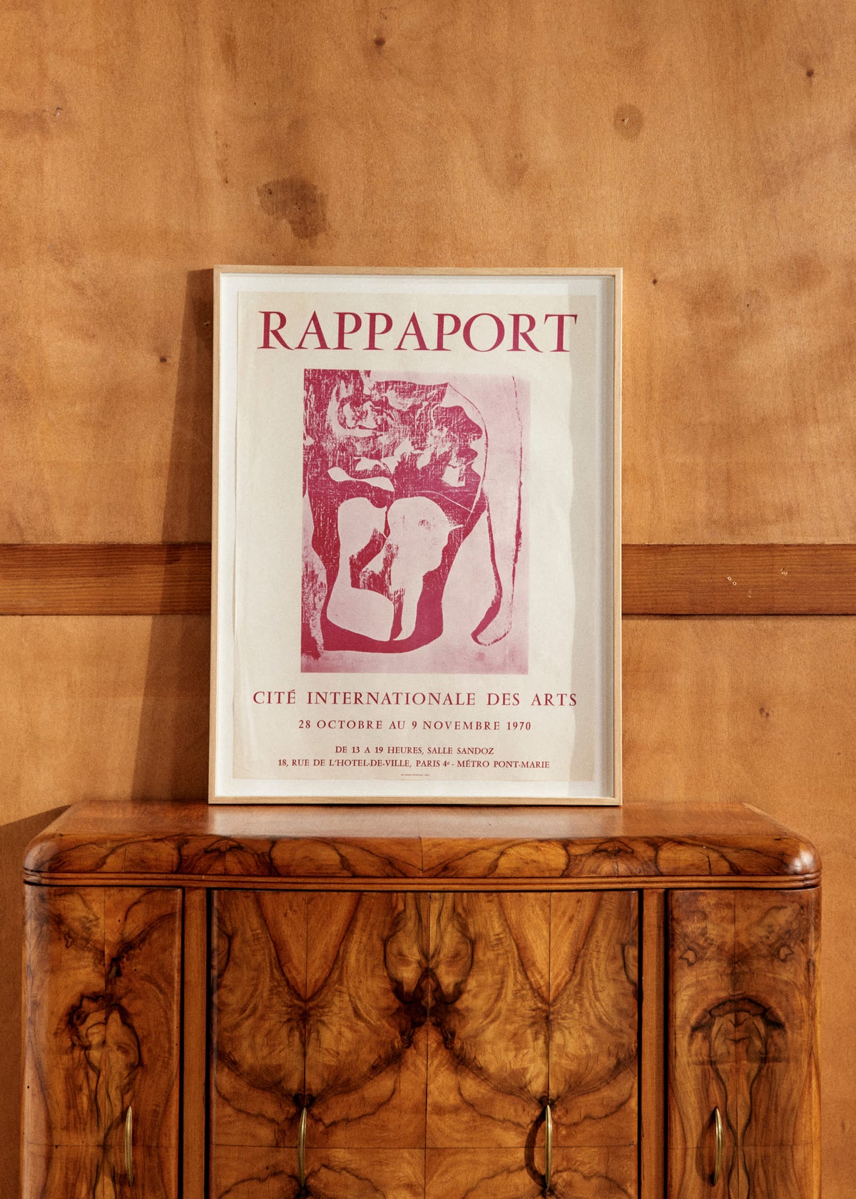 Affiche Cité internationale des arts, Rappaport, 1970 - 54 x 71,5 cm