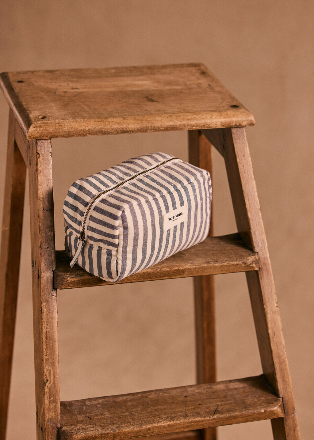Trousse de toilette Twyman - Bleu / Écru