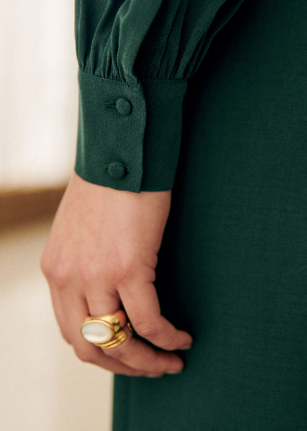 Chemise Chlo - Vert Bouteille