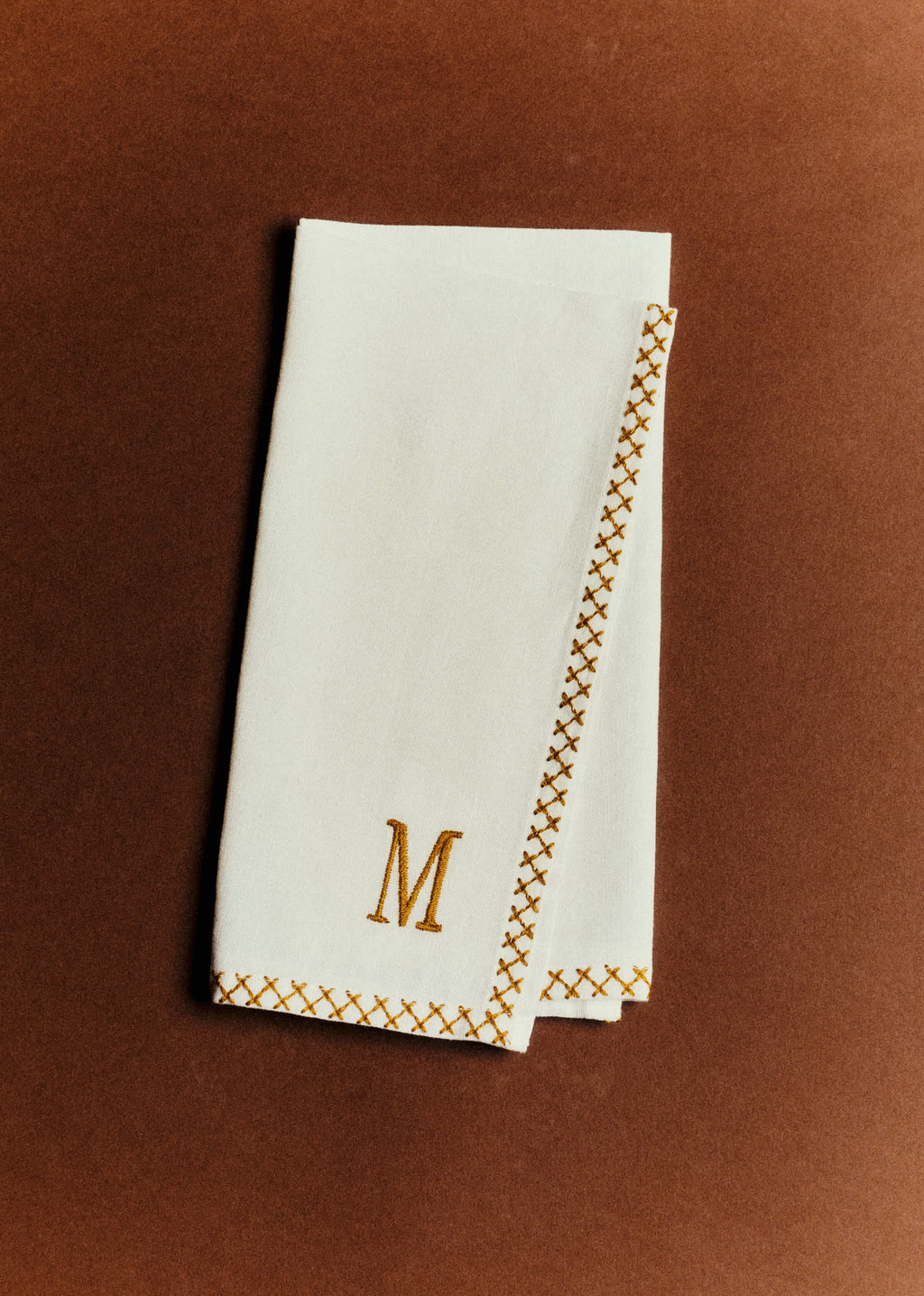 Serviette Monogramme - lettre M