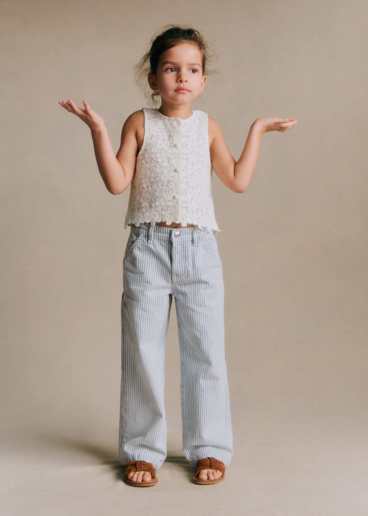 Pantalon Giulio - Denim Rayé Bleu