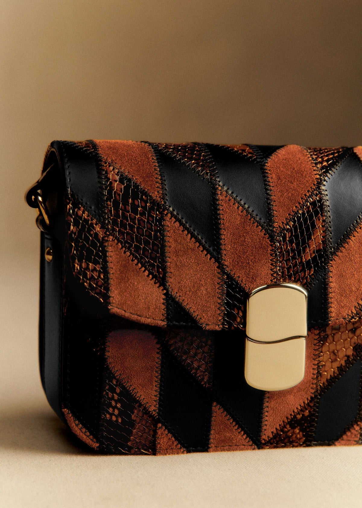 Sac Mini Milo Classique - Choco patchwork