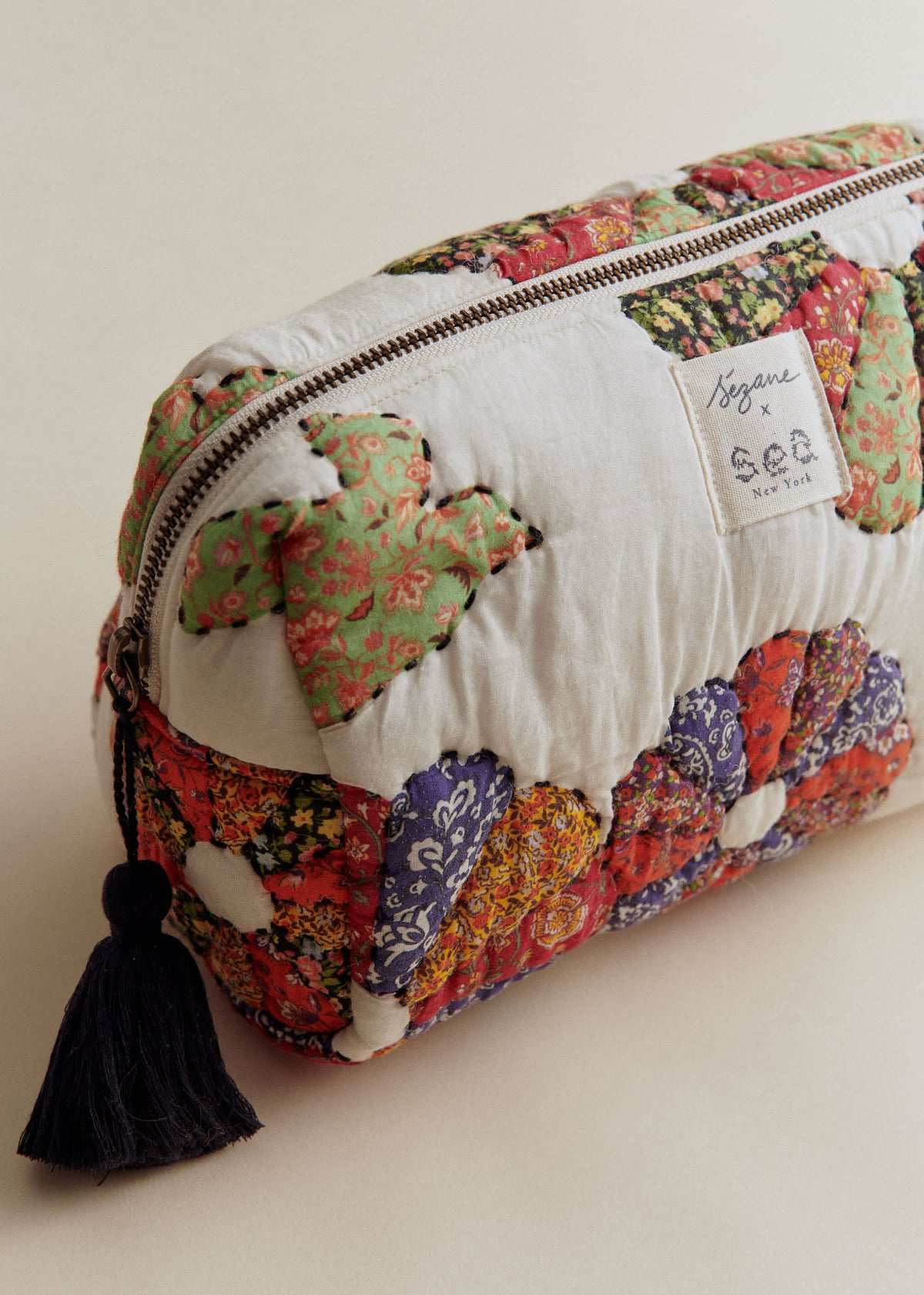 Trousse De Toilette - Sézane x Sea NY - Patchwork Woodstock