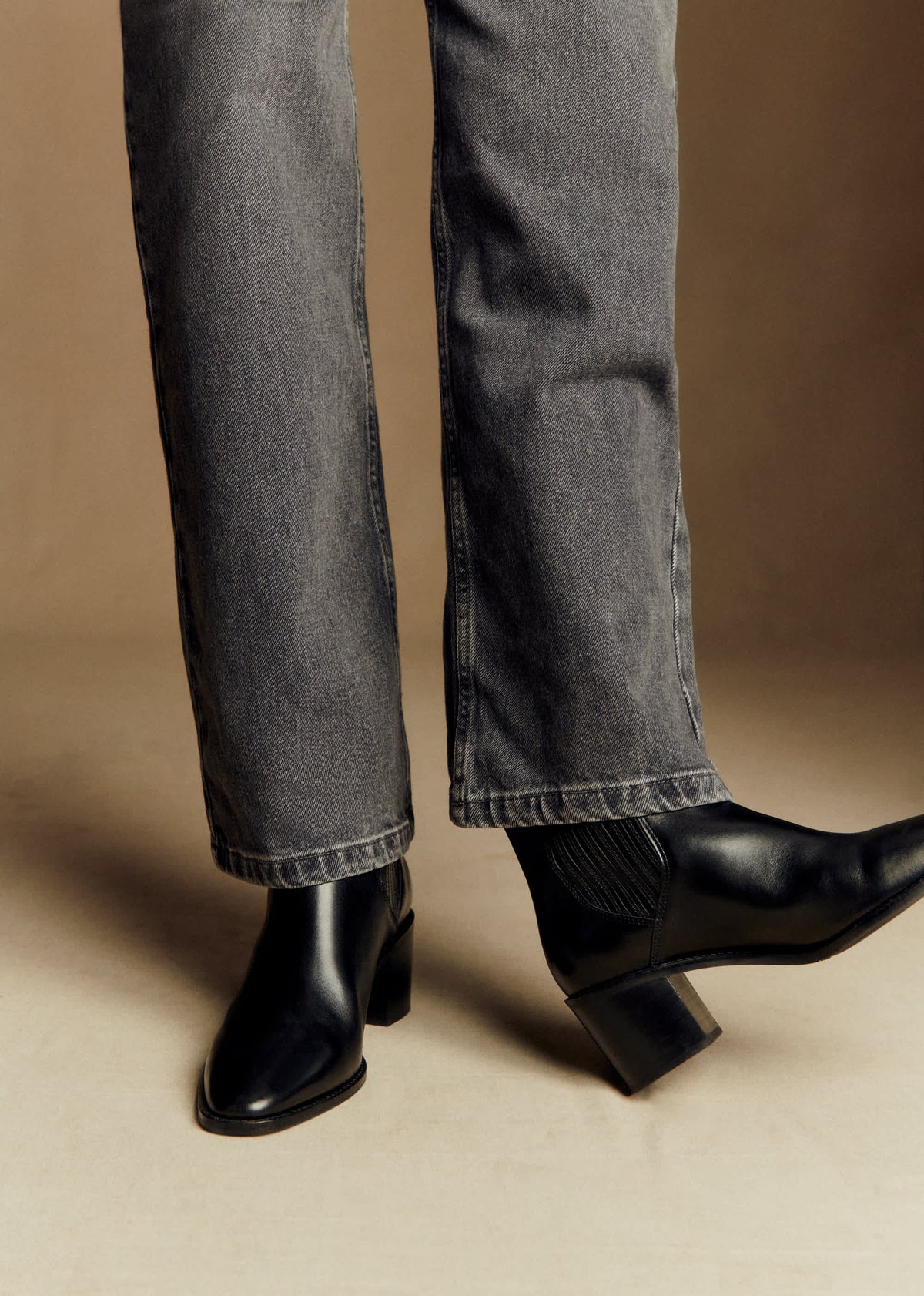Bottines Johanne - Noir Glacé