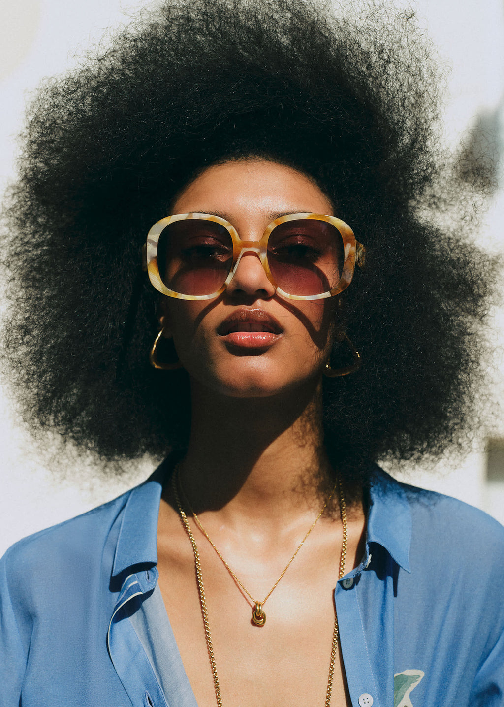Lunettes de soleil Georgia - Écaille Jaune