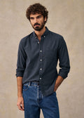 Chemise Charlie Flanelle - Bleu Chiné