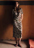 Robe Lara - Imprimé Zebra Terre