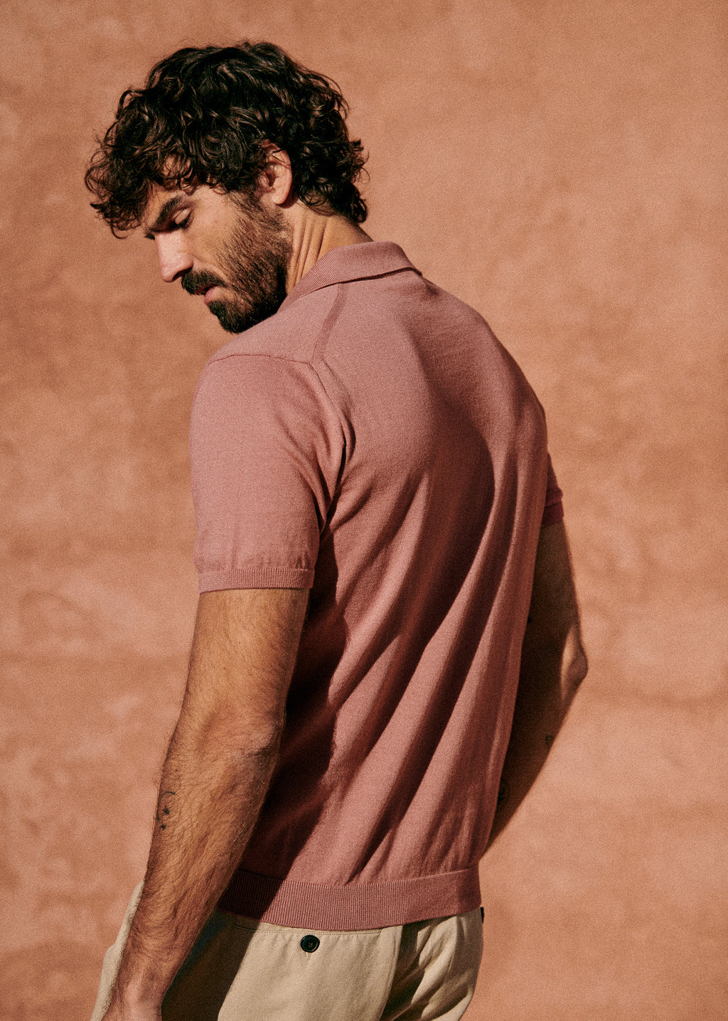 Polo Maille Riviera - Vieux Rose