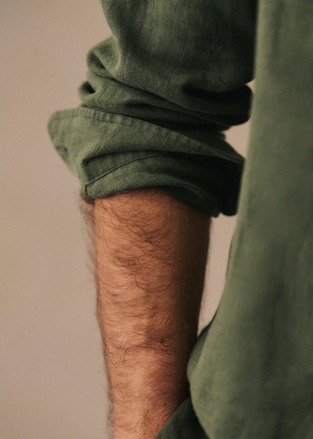 Chemise Charlie Lin - Kaki