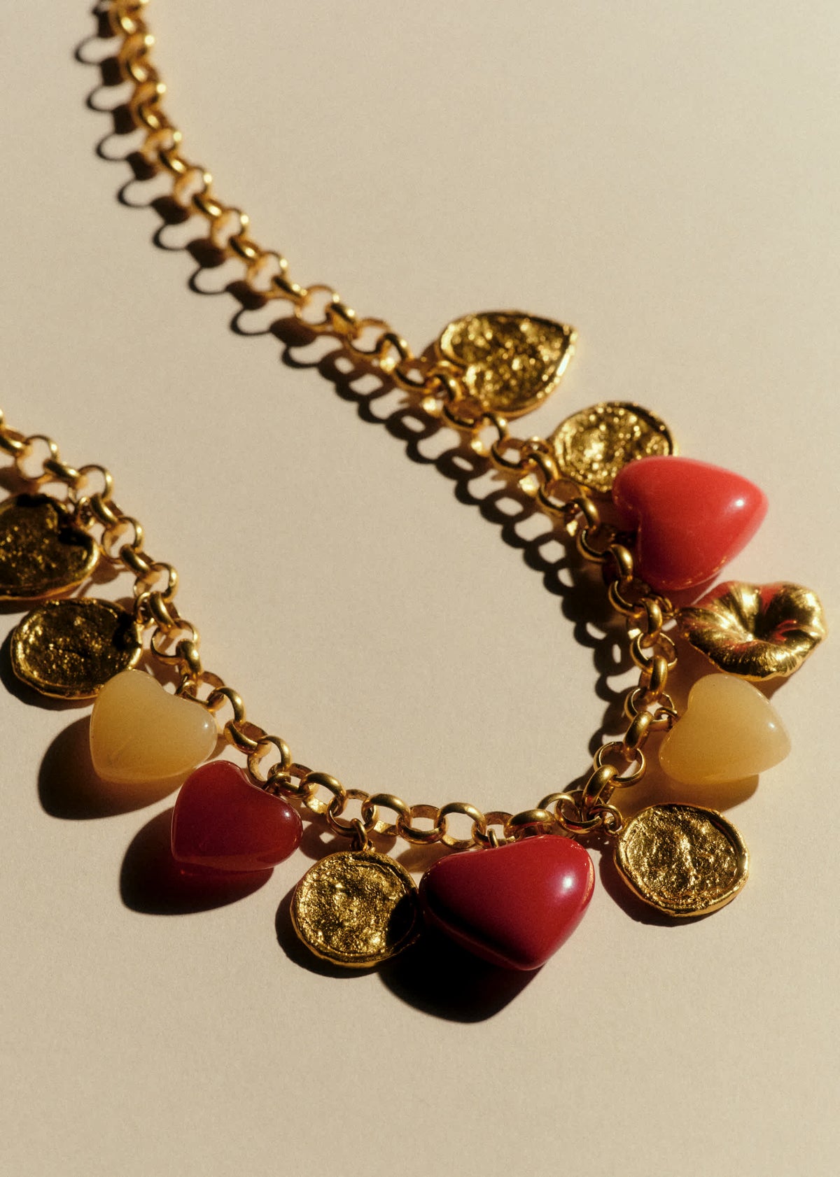 Collier Esmée - Rouge Multi Doré