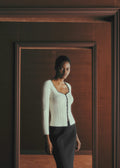 Gilet Alby - Ecru / Noir