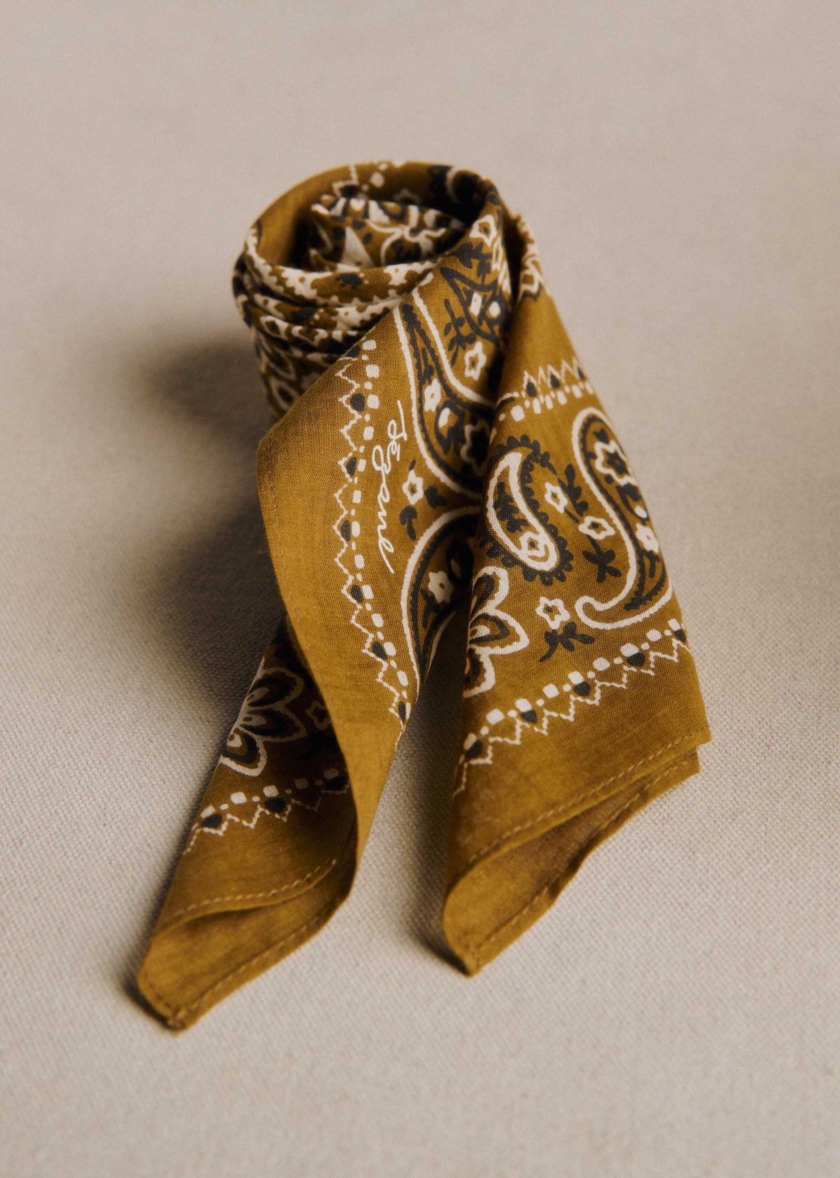 Foulard Gaston - Imprimé Bandana Kaki