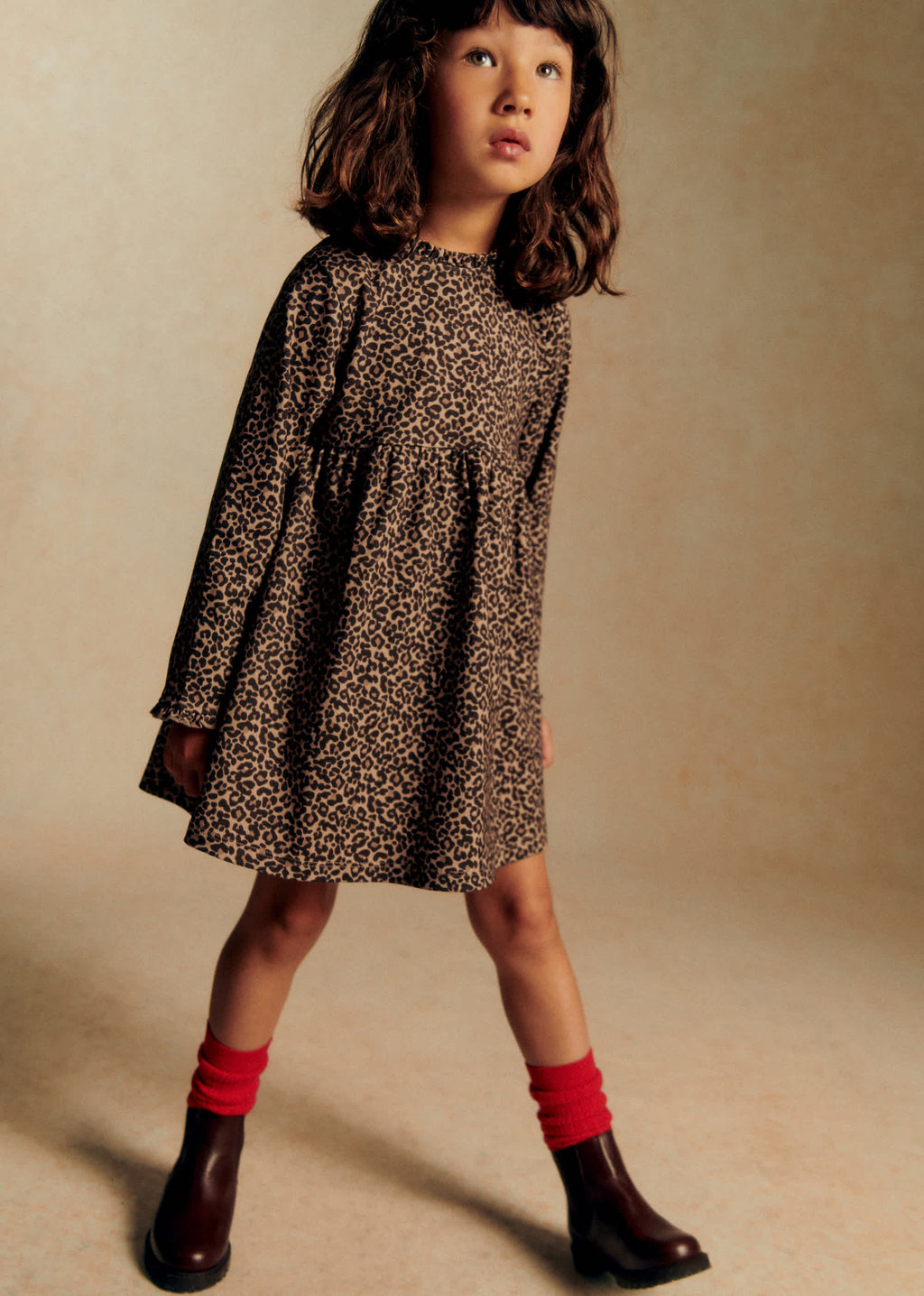 Robe Jade - Léopard Beige