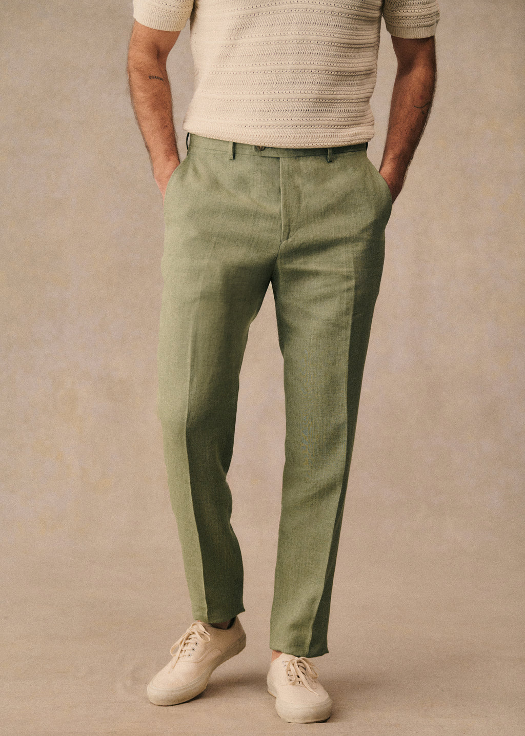 Pantalon Deon - Vert Chiné