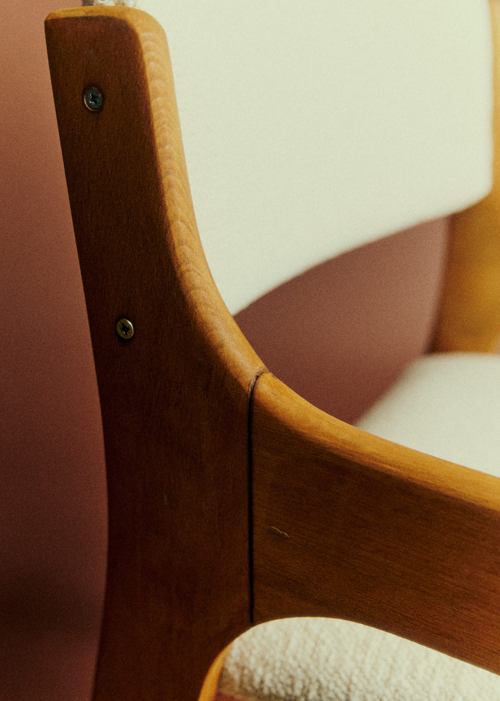Fauteuil vintage scandinave - Bois