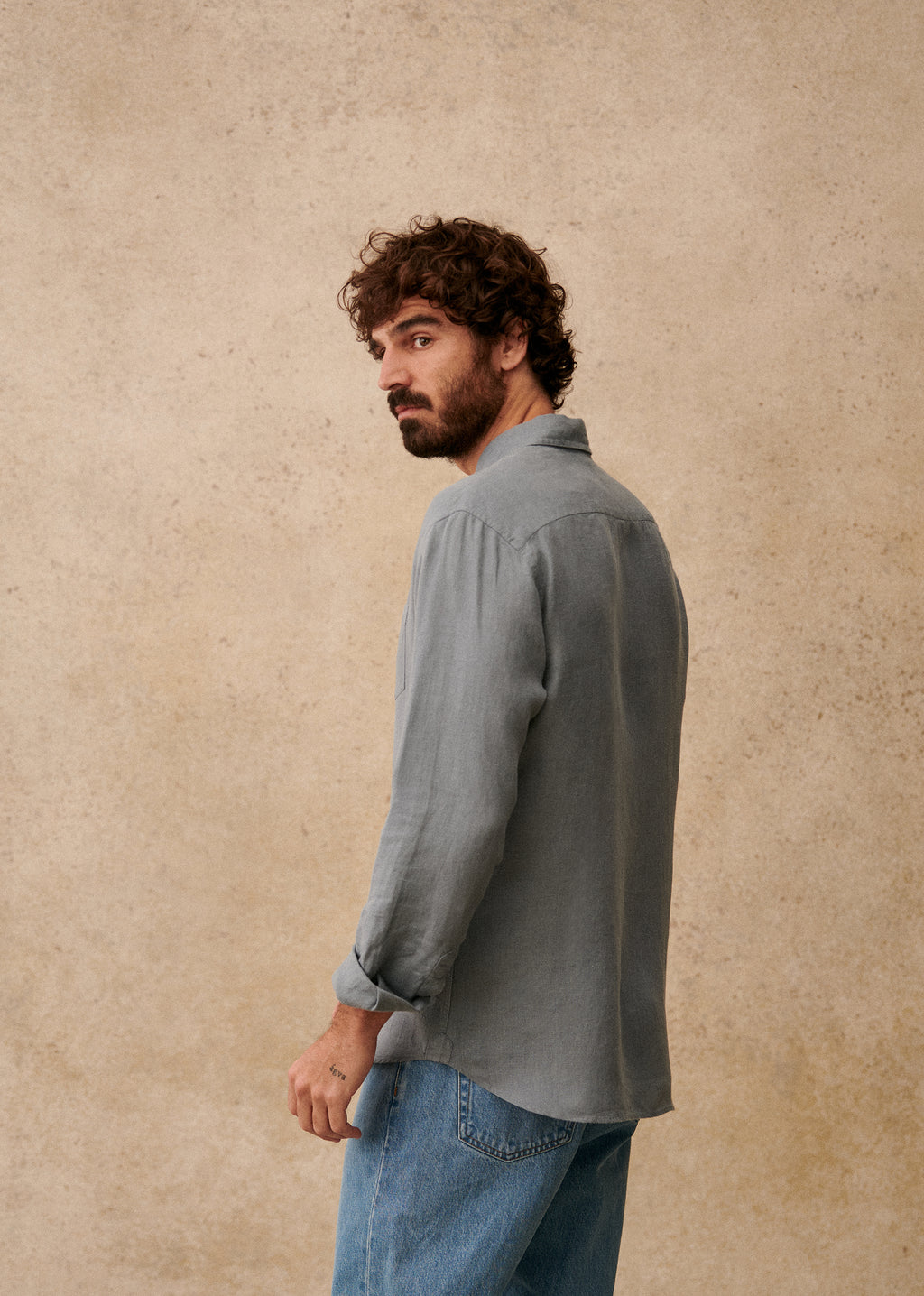 Chemise Charlie Lin - Bleu Acier