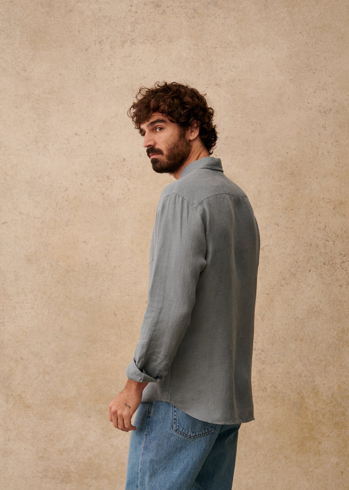 Chemise Charlie Lin - Bleu Acier