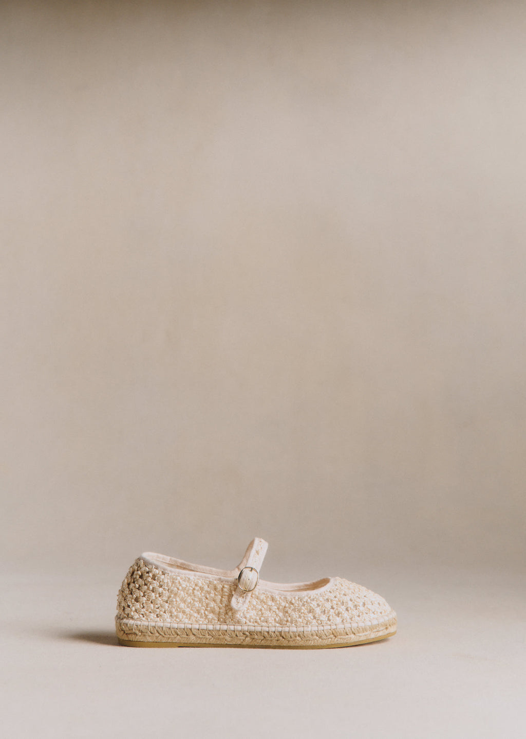 Espadrilles Mariana - Ecru Textile Tressé