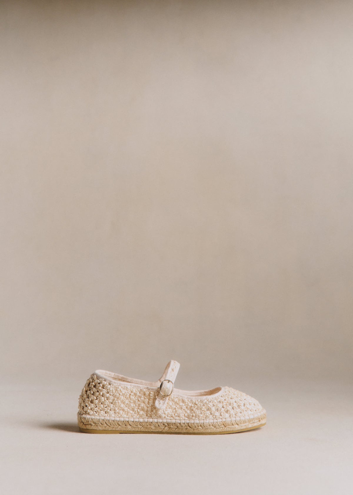 Espadrilles Mariana - Ecru Textile Tressé
