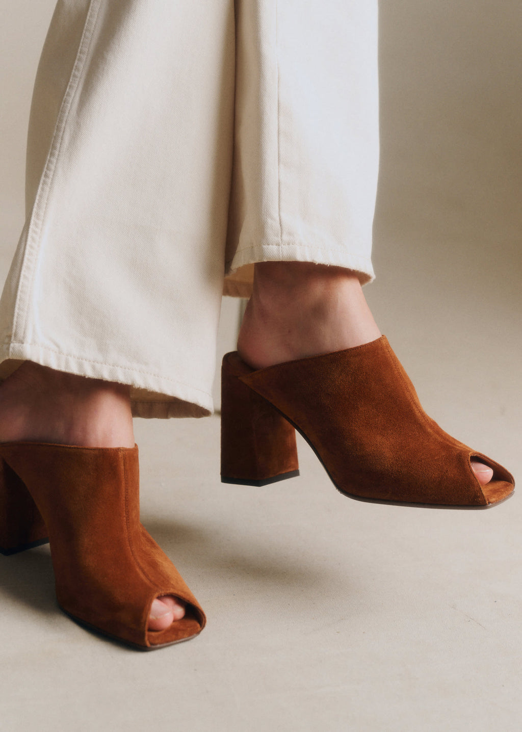Mules High Bruna - Noisette