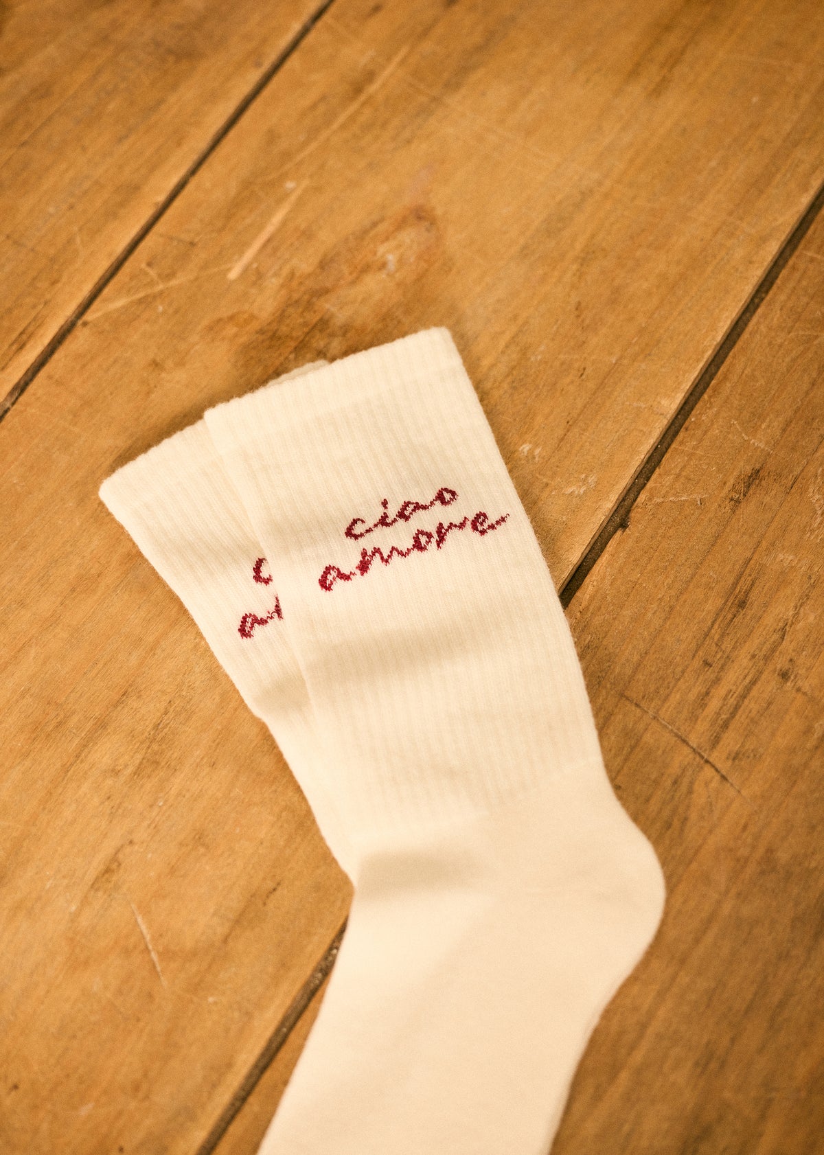 Chaussettes Ciao Amore - Écru