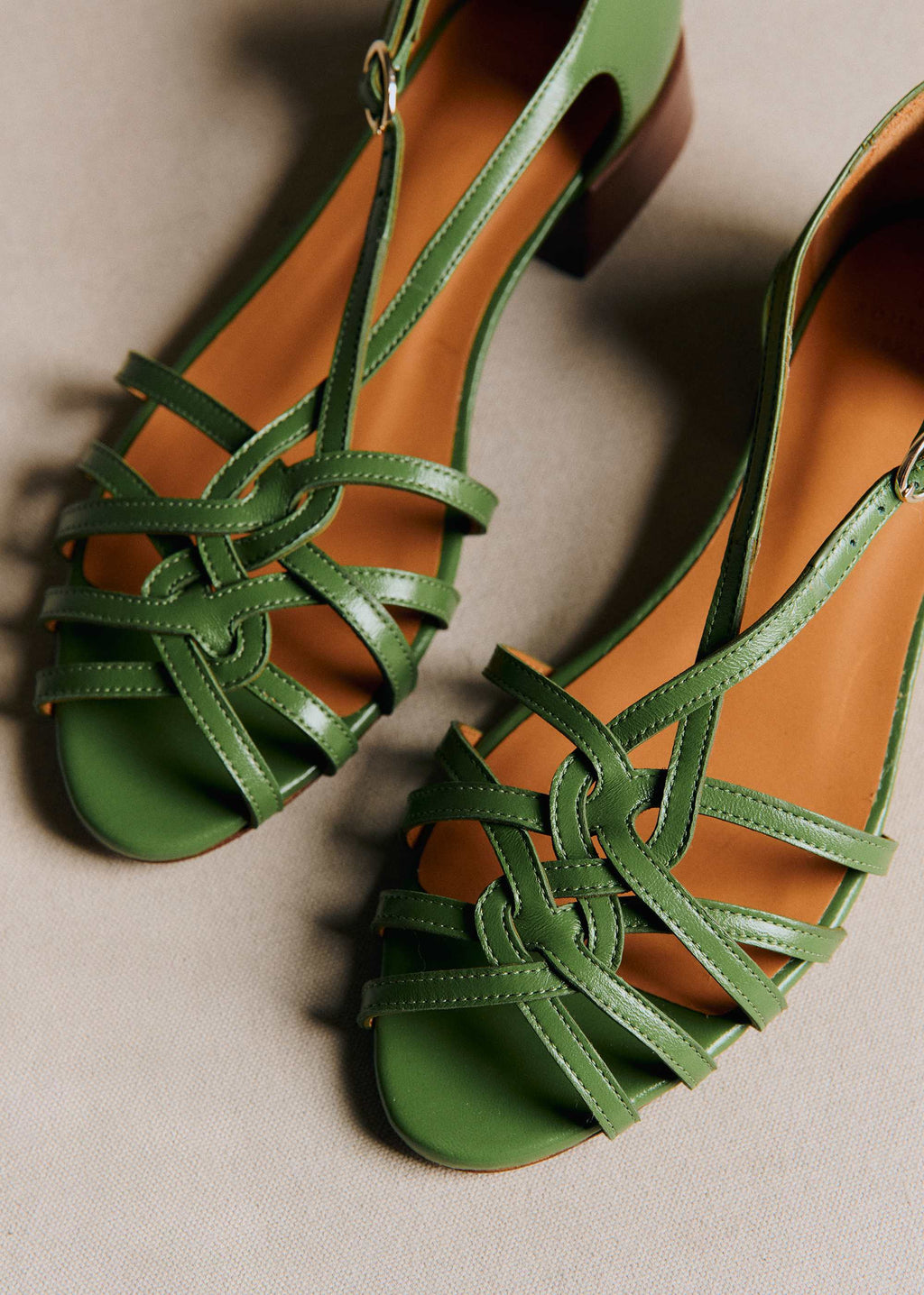 Sandales low Juliette - Vert Brillant