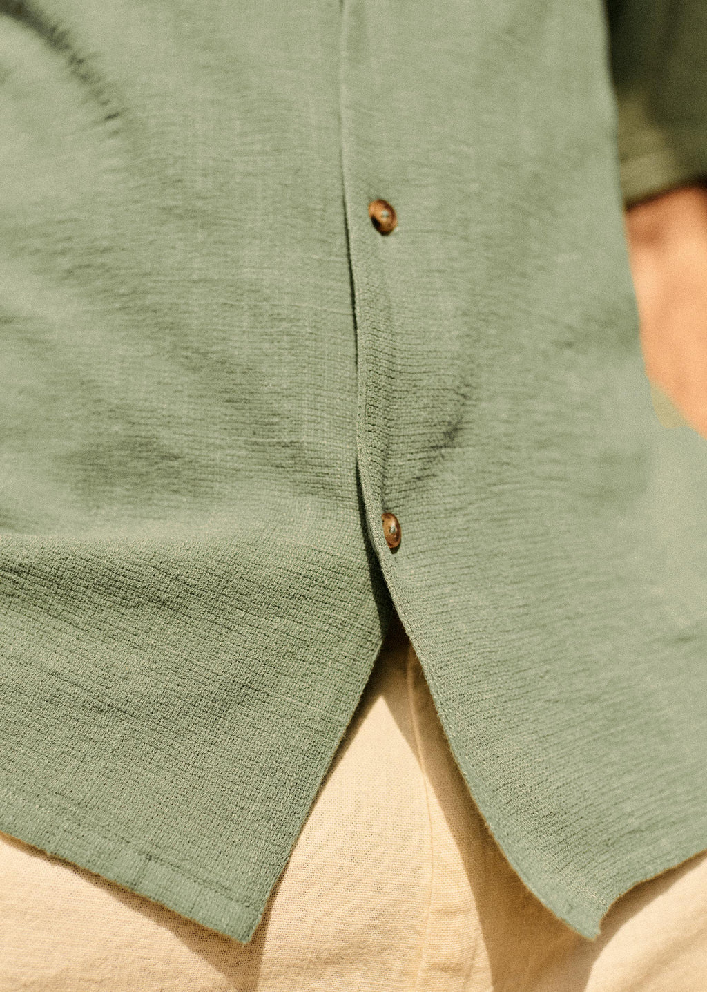 Chemise Holt Coton Lin - Vert