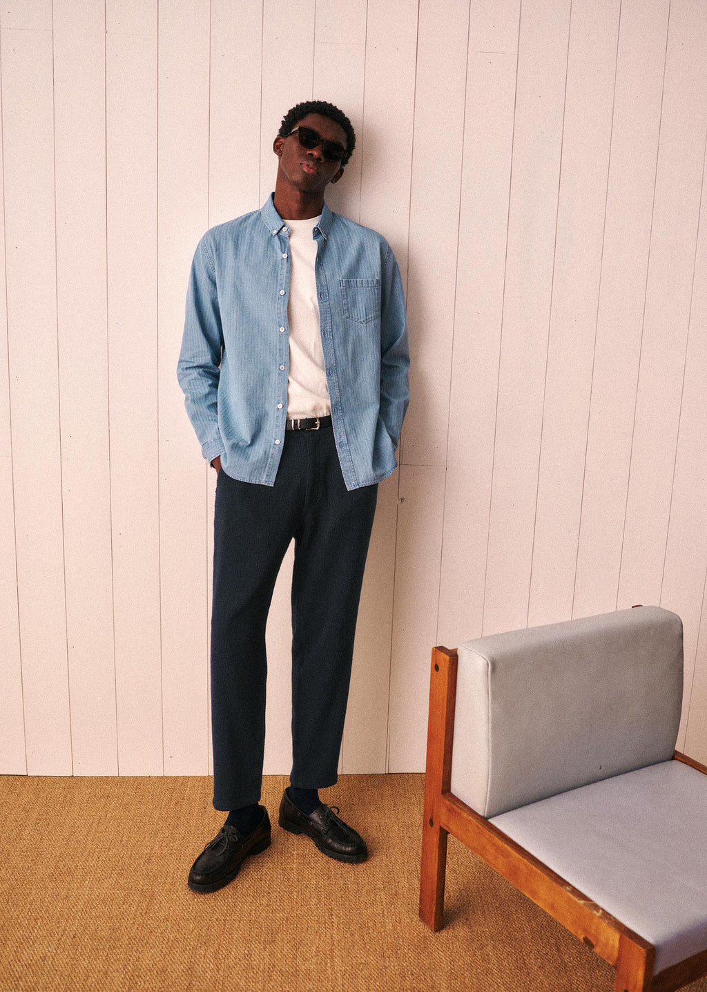 Chemise Charlie Denim - Rayures Délavées