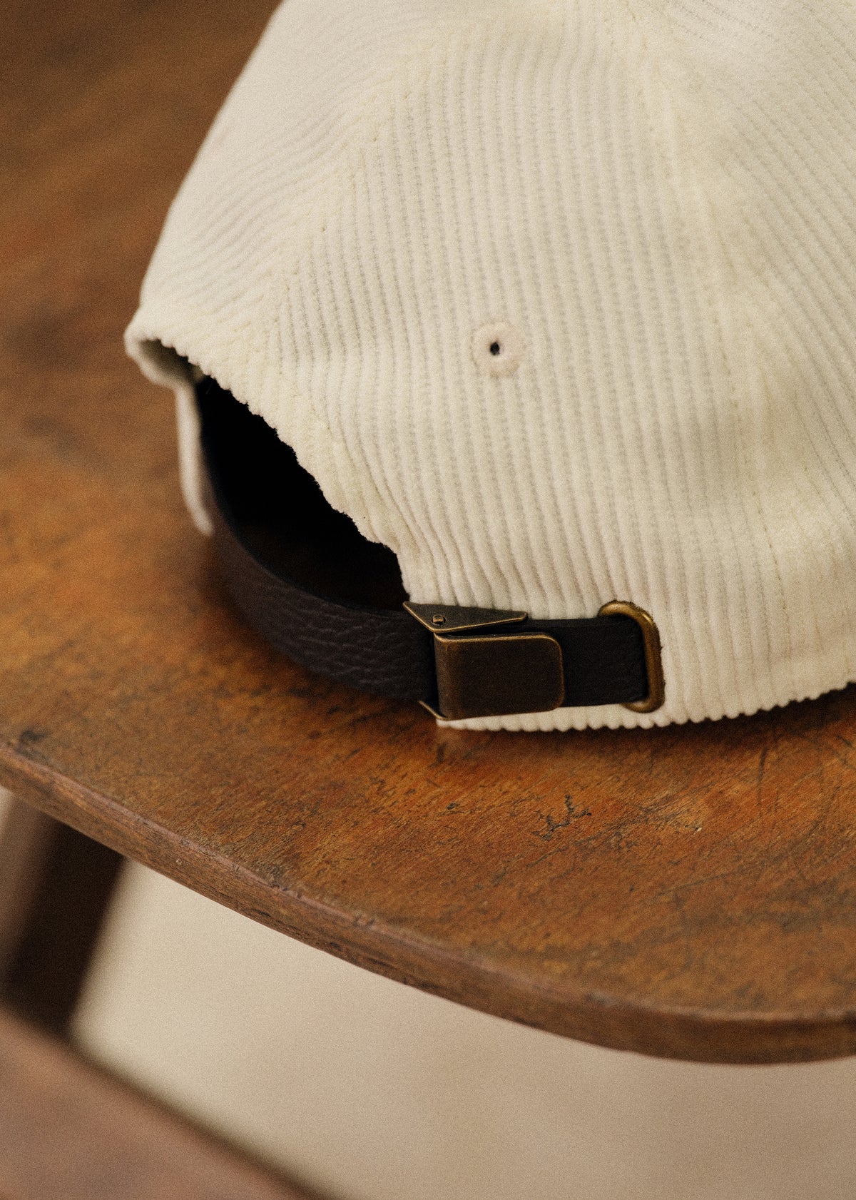 Casquette Amour Café Crème Velours - Écru