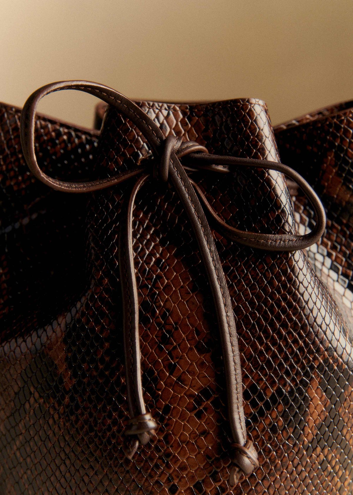 Bourse Mini Farrow - Marron Python
