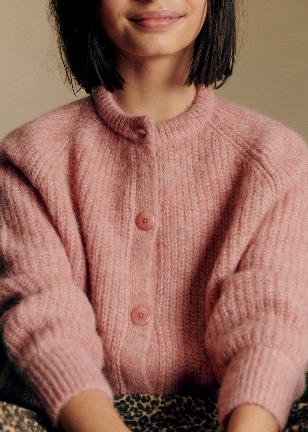 Gilet Emile - Rose Chiné