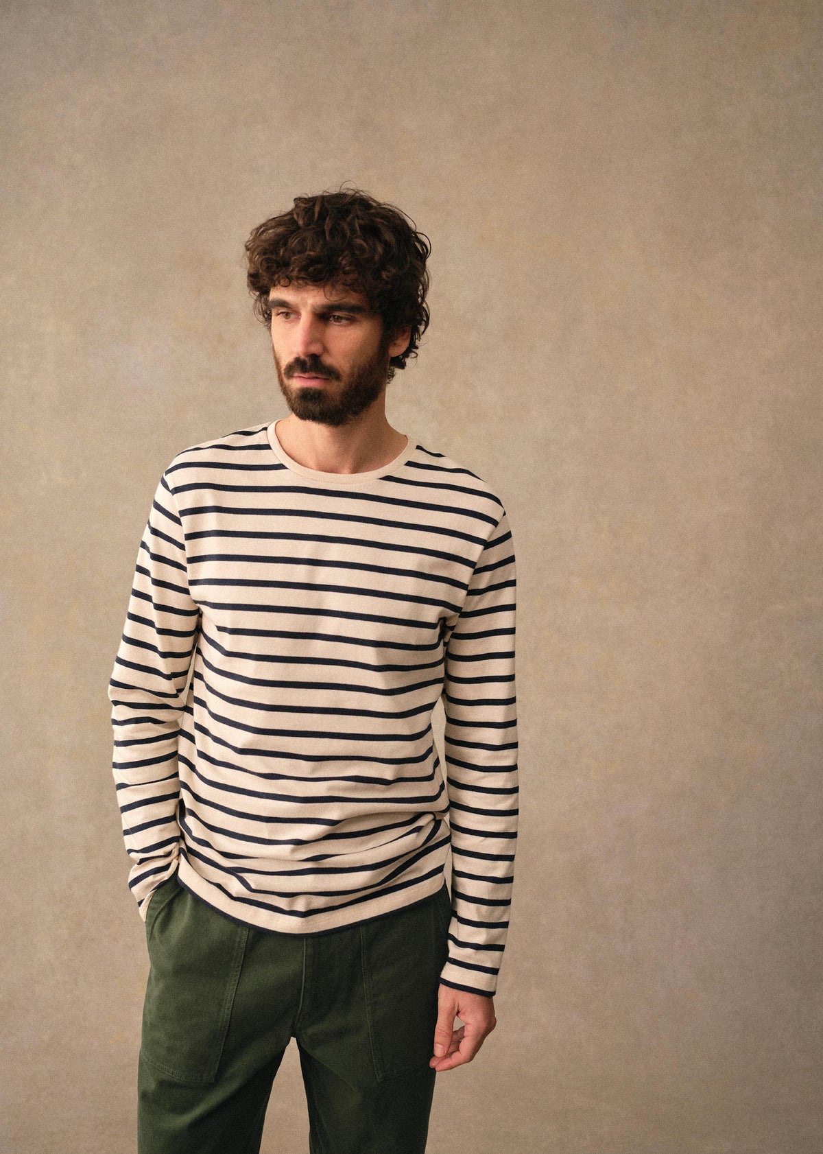 T-Shirt Geron - Marine Écru