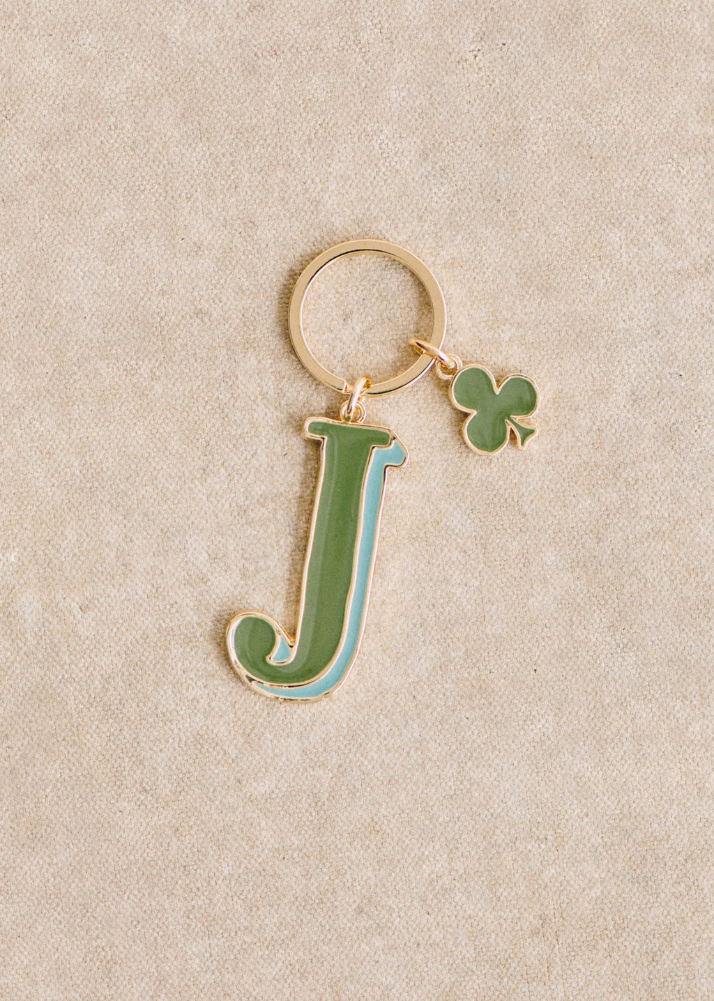 Porte-Clé Abécédaire - Lettre J - Vert