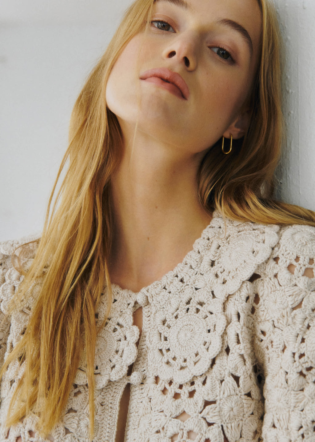 Chemise Mariella - Sézane x SEA NY - Guipure Unie Ecru