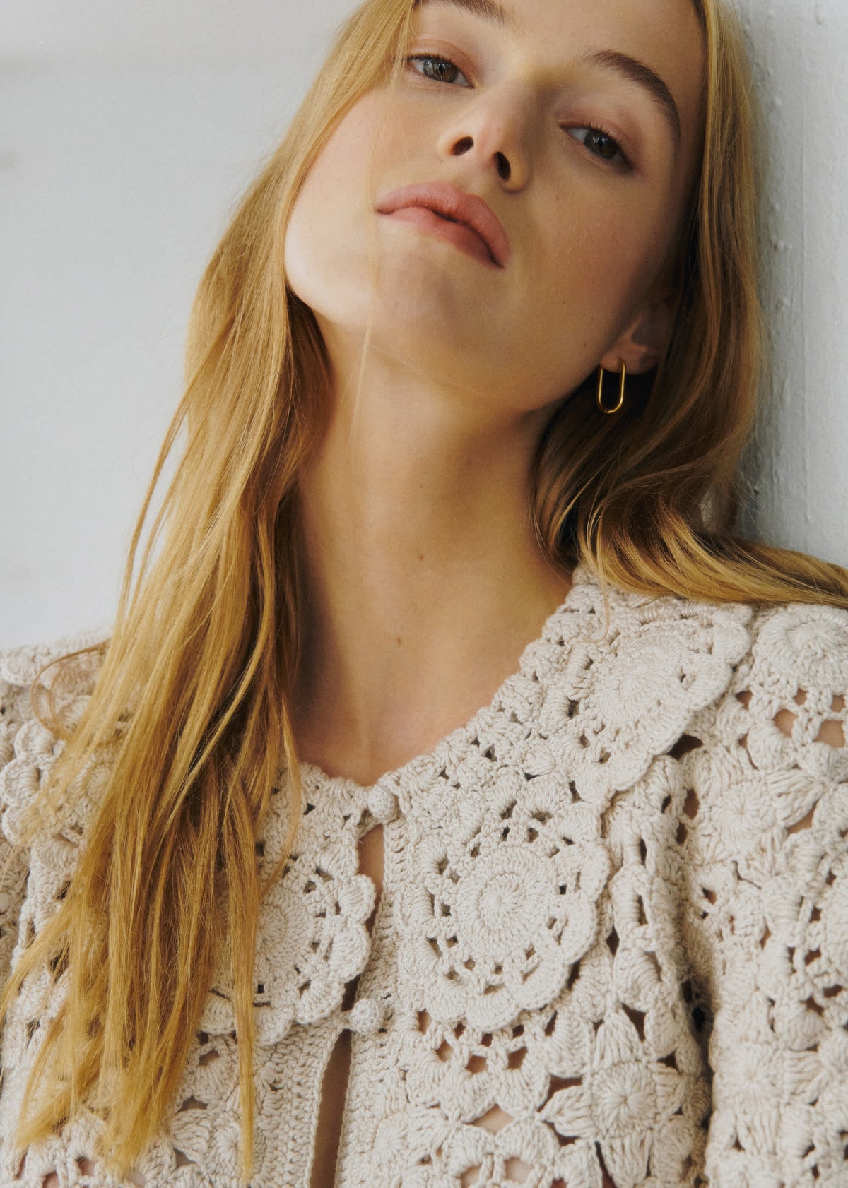 Chemise Mariella - Sézane x SEA NY - Guipure Unie Ecru