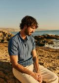Polo Maille Rio - Bleu Acier