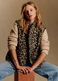 Veste Carlo - Jacquard Leopard brun - Création Rose
