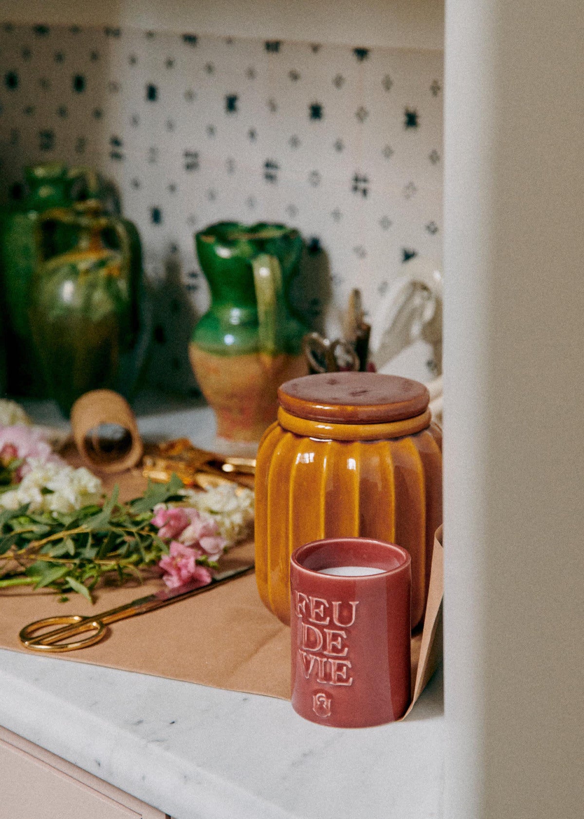 Vase Traviata - Caramel