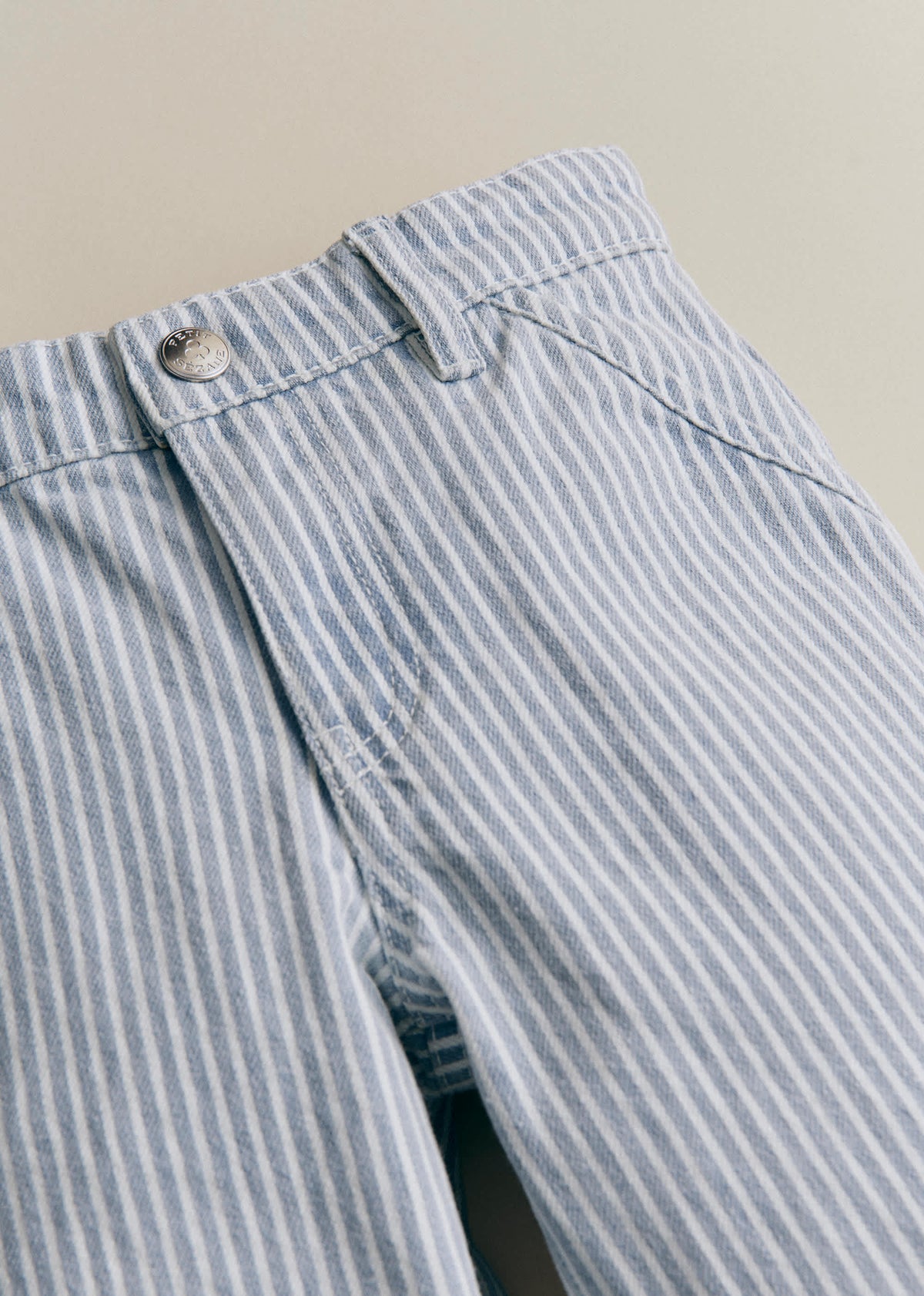 Pantalon Giulio - Denim Rayé Bleu