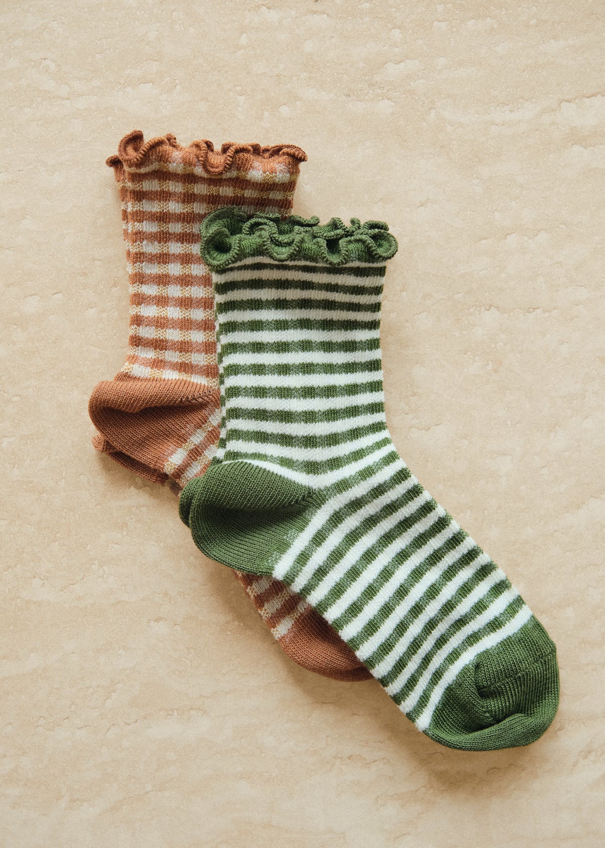 Chaussettes Vichy - Vichy Vert