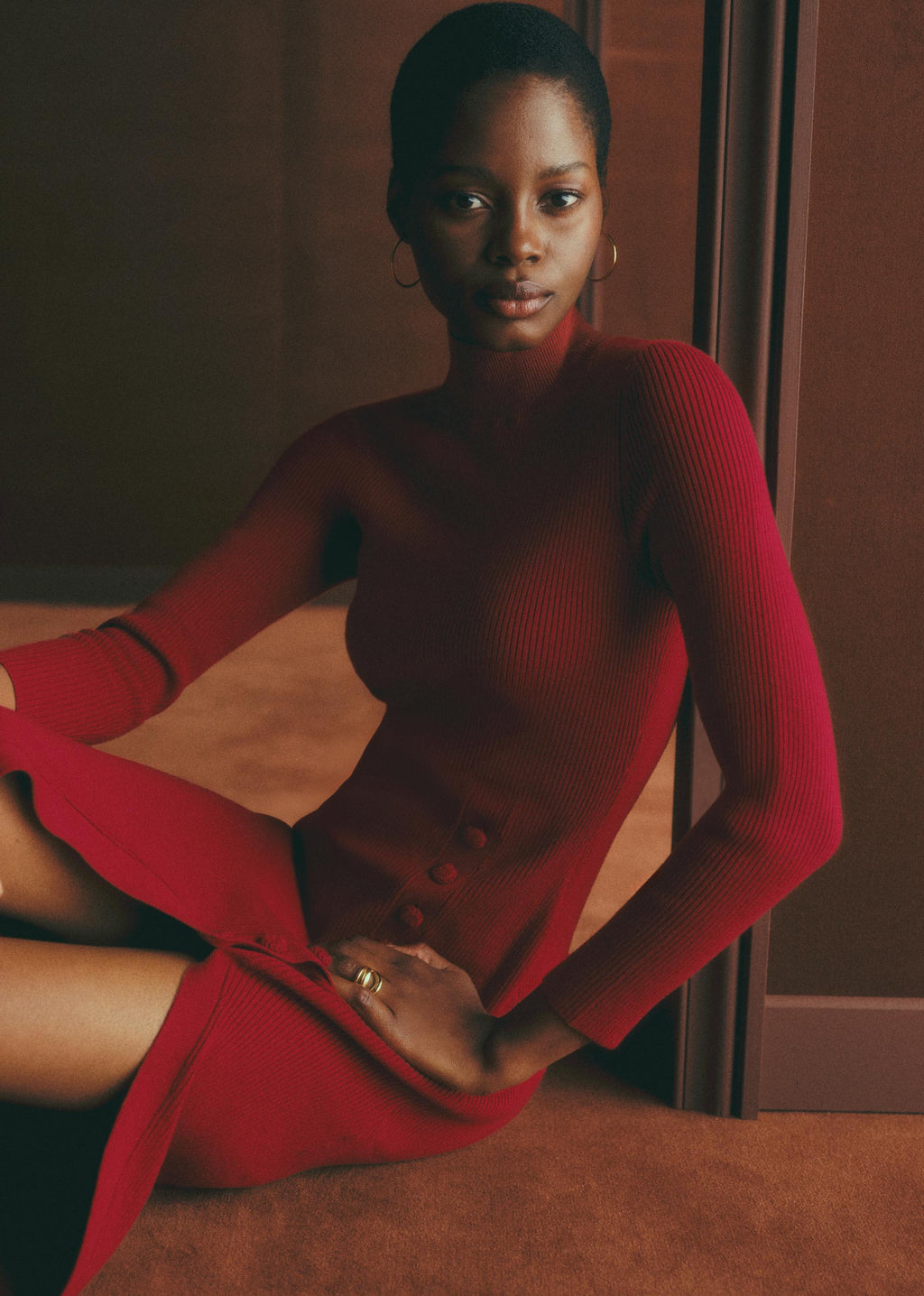 Robe Harper - Rouge Foncé
